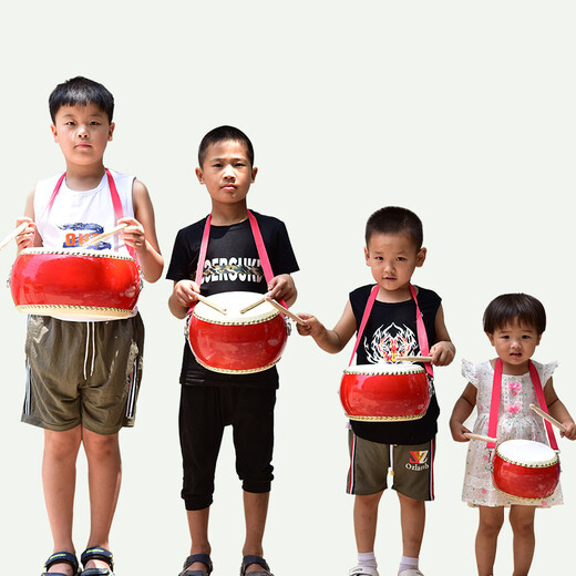 Mi Ling Cowide Drum Kinderspielzeug kleiner Schlagzeug flacher Drum Gonggong Percussion Instrument 17 cm 8-Zoll
