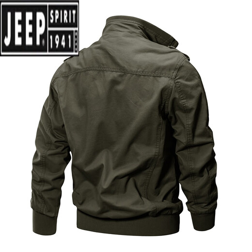 Jeep (Jeep) 2024 Herbst- und Winter-Winter-Plus-Fleece-verdickter Herren-Outdoor-Jacke von Pure Cotton Casual Working Jacket Großgröße Lose Wear-Resistant Top 9903 Khaki M 90-115jin [Jin gleich 0,5 kg] Empfohlen