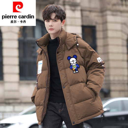 Pierre Cardin Jugend-Baumwolljacke, 13, Jungen, Mittelstufe, Schüler, 14, mittellange Baumwolljacke, 15 Jahre, ältere Kinder, Winterjacke, 6198 Bärenschwarz (verdickt und warm), Qualitätsgarantie, L (100–120 Jin Jin entspricht etwa 0,5 kg)