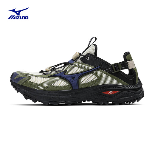 
Mizuno (MIZUNO) outdoor cross-country ridge shoes West Lake Running Mountain Race breathable sandals RACER TRAIL SE one-foot casual shoes 01/bee white/dark olive green/black 42 (270mm)