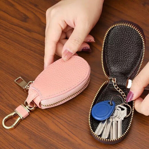 LAISHUHUI Automobil Key Pack Universal Männer und Frauen Multifunktional kreativer Aufbewahrungstasche Schutzhülle Key Pack Reißverschluss Key Pack Schwarz
