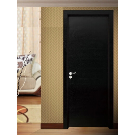 CLCEY烤漆门实木门房间室内门卧室门复合生态门套装免漆门纯黑木门定制 生态门 428-688