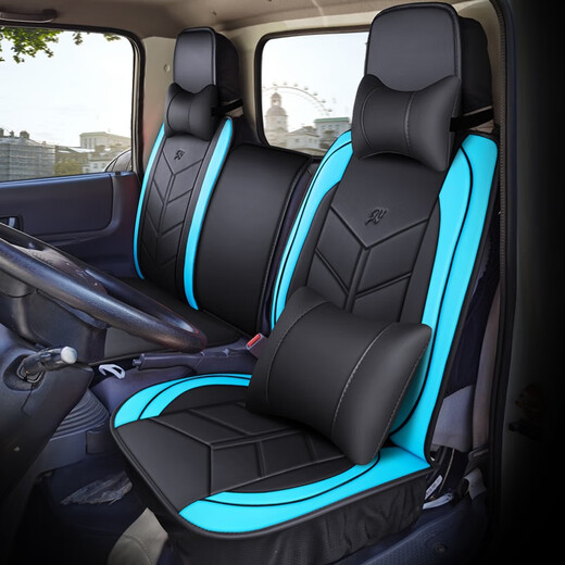 
China National Heavy Truck Ace Tengshi 777B 757B Four Seasons Seat Cushion Fully Surrounded Seat Pack Truck Special Seat Pack Full Leather Light Truck Truck Seat Pack Cushion Single Seat Black and Red Deluxe Edition