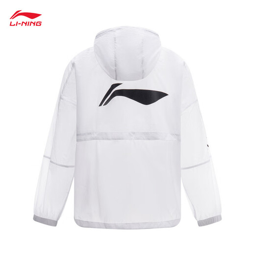 
Li Ning original yarn sun protection clothes for men and women same style ice silk breathable cool feeling ultra-thin quick-drying summer sports jacket sun protection clothes Standard white 831-5 2XL