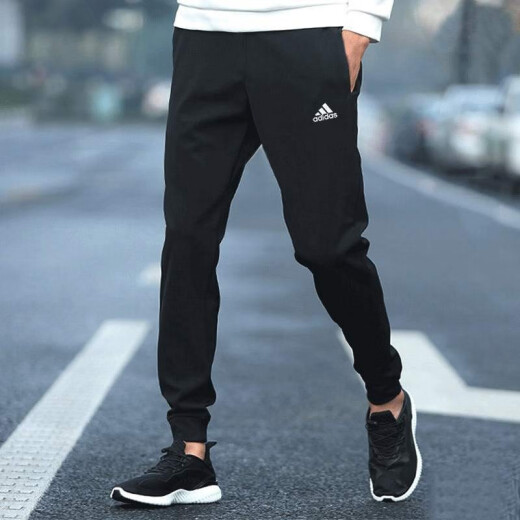 阿迪达斯 （adidas）官网官方休闲裤男裤 25春季新款运动裤跑步健身卫裤棉质柔软长裤 GK9226 L 180/86