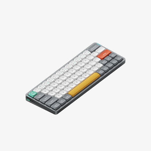 NuPhy Air60 V2 low axis mechanical keyboard mac wireless Bluetooth ultra-thin three-mode silent typing office keyboard mini portable 60-coordinated wired RGB hot-swap game Yueyan Gray Wisteria axis (paragraph axis/55gf) 64-key