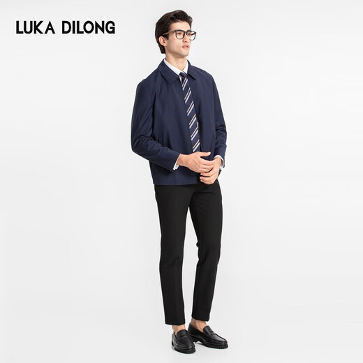 Luca Dilon шерстяная легкая роскошная весенне-осенняя тонкая одежда в стиле ретро шерстяная деловая мужская классическая куртка с лацканами темно-синяя 2XL 54