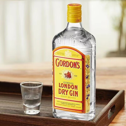 哥顿Gordons金酒750ml南非原装进口洋酒杜松子金酒琴酒 金酒 750mL 1 哥顿金酒 750mL 1瓶