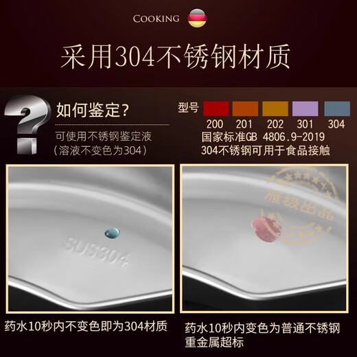 German 304 stainless steel divided fan-shaped steaming tray steaming grid rice cooker steamed rice artifact universal steam bowl 3 pieces 304 fan-shaped steaming box