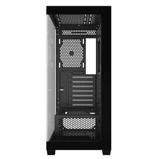 影驰极光3海景房电脑机箱黑色（无立柱全视版/兼容E-ATX/支持360水冷/快拆侧板/可装40系长显卡）