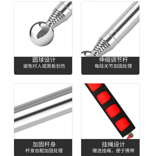 Open picture stainless steel empty drum hammer house inspection tool empty drum hammer ring drum hammer solid hammer test wall and floor tiles 98CM empty drum hammer 1 piece