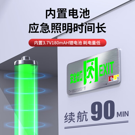 Huangchi safety exit sign fire safety exit sign LED emergency lighting evacuation sign