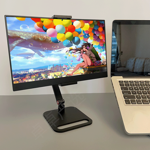 Portable screen monitor stand vertical screen secondary screen 15 expansion screen VESA rotating lifting pad universal bracket arm (medium and low limit recommended) black - clip-on - portable screen/tablet/mobile phone universal