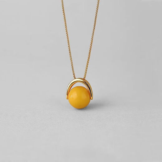 Fat Donglai's same beeswax pendant for women, Bailan necklace for women, 2024 new style for mom, 925 silver & beeswax