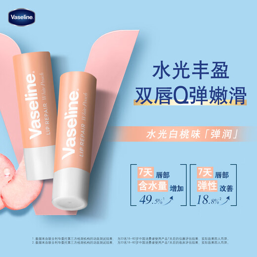 Vaseline Repair Lip Balm 3.5g Sweet White Peach Flavor Universal Deep Hydrating and Nourishing Lip 520