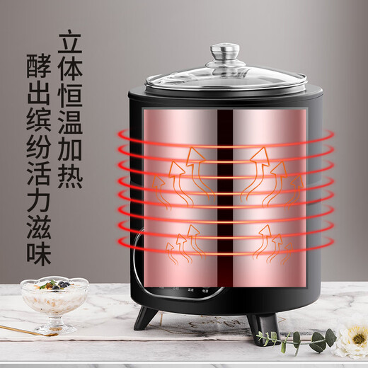 云初晞伟纳斯商用全自动可定时恒温智能大容量发面酸奶米酒发酵机商用电热酸奶机 8L 酸奶发酵机  升级款  黑色