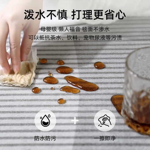 山头林村地毯客厅2024新轻奢沙发地垫免洗可擦房间卧室家用茶几毯厚 现代9666 1件 240*300CM(定制款 不退不换)