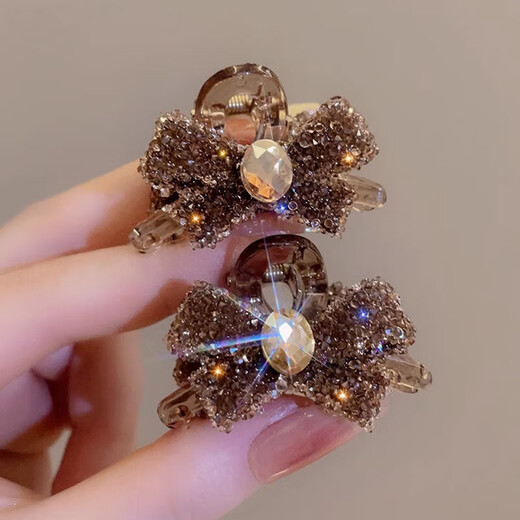 Xiang Wan hairpins 2 high-end bow hairpins, feminine bangs hairpins, small grabbers, female side hairpins, hair accessories