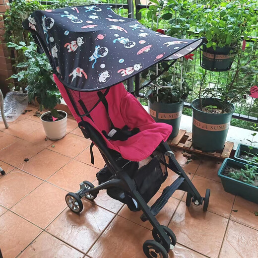 gb gute Kindertasche Auto Markennmarke Liebesbrief Sonnenschutz Sonnenschild fliegende Feder Baby Regenschirm Auto Walking Baby Universal Accessoires Taschenauto Universal New Sunshade rein Schwarz