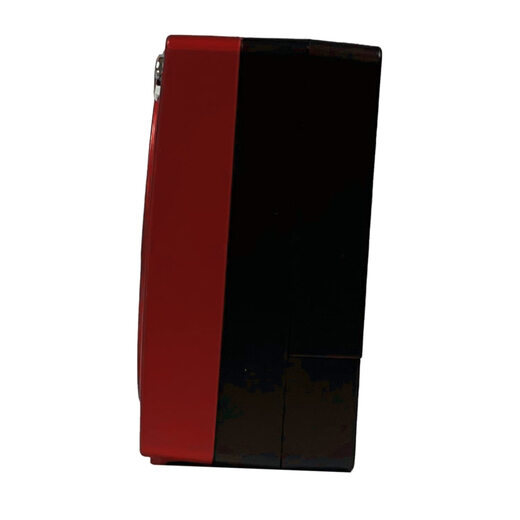 SEIKO 6cm square alarm clock, metallic dark red, silent scan, luminous hands, battery powered, adult version