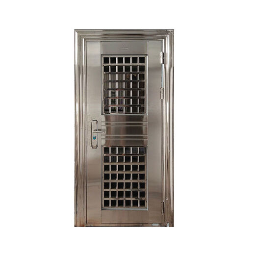 Qinkai 304 thickened stainless steel entry door anti-mosquito breathable composite door anti-theft door luxury color plate custom door main picture across 304 thick