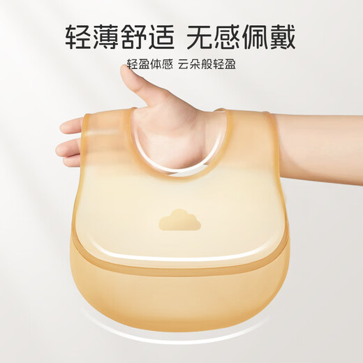马博士婴儿围兜宝宝吃饭饭兜儿童硅胶围嘴宝宝幼儿辅食餐兜 铂金咖
