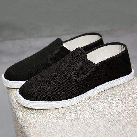 
Wei Guangli Old Beijing cloth shoes men's shoes breathable, thousand-layer sole traditional cloth shoes middle-aged and elderly father's shoes casual shoes Old Beijing cloth shoes size 41 (a small size)