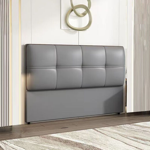 
Zhu Yun Quanyou Home Furnishing Single-Purchase Floor-standing Headboard Modern Simple Solid Wood Home Bedding Headboard can be customized with a technological fabric Fresh 0.8 meters 702 white microfiber leather fabric