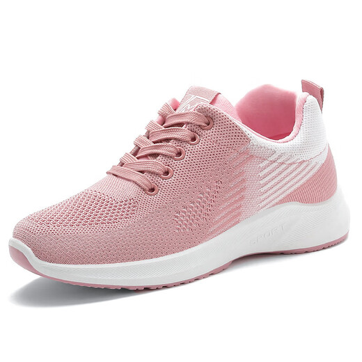 Hongxing Brandneue 2025 Sommerweiche alleinige Schuhe, fliegende gewebte Schuhe, studentische Mutterschuhe, lange Zeit stehen, Freizeitschuhe, G-H831 Black 40