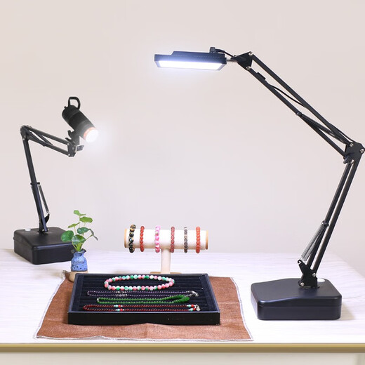 YONGEER50W Adjustable Focus LED Jewelry Photography Spotlight Wenwan Walnut Live Lamp Jade Jade Spotlight Jewelry Photography Fill Light Still Life Photography Lamp J50S-MAX Ceiling Light Model