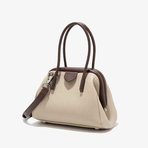 Bolso de mujer inteligente / ketchck Luz de nicho de lujo Bolsa de conchas Bolso para mujeres 2023 Nuevo color de contraste Camas de hombro Crossbody Bag Apricot