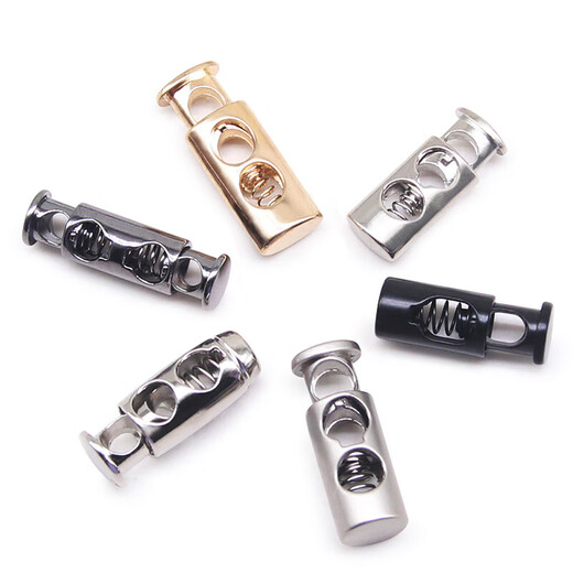 Metall Federschnalle Schnalle Schnalle Schnalle Hanging Glockenstopp Seilschnalle Kordelzug elastischer Einstellung Pull Seil Kleidung Zubehör
