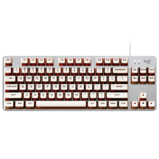 Logitech K835 Механическая клавиатура 84 клавиши проводной клавиатуры игры E-Sports Клавиатура Клавиатура Клавиатура Клавиатура TTC K835 ICE CAFE версии Green Axis