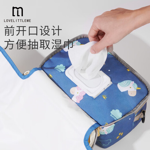 倩挥婴儿新生宝宝外出便携式防水可水洗隔尿垫儿童大尿布包收纳袋 1条装 天马星空