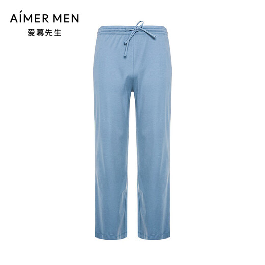 AIMER MEN 22SS four-season cotton Mo home series trousers men's pajama pants new product NS42F701 blue-gray 8VH L (170)