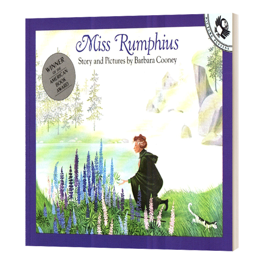 Fräulein Rumphius Original English Version Die Geschichte von Oma Hua Kinderbilder Bücher Aufklärungsausbildung Umweltschutzpreis Wang Peiqians Stage 5 berühmte Meister Barbara Cooney Englische Version importiert Englisch Buch Lessi Reading Index 680l