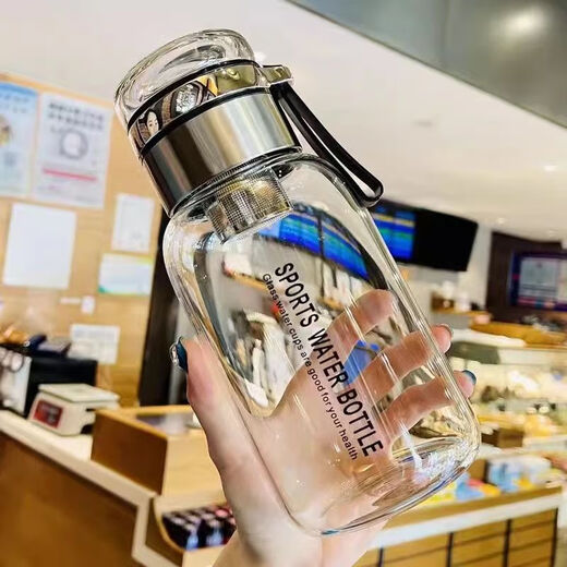 Xiongwochi Deutschland Tonnen Tona Tasse resistent gegen Hochtemperatur -Tee -Wasser -Trennung mit Tee Silo große Kapazität Verdickte hohe Borosilikat 2024 neues Modell Hauptbildmodell 1050 ml