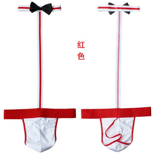 Men's sexy underwear thong passionate buttocks free from sexy passionate gay GAY physiological teasing on the bed black underwear + mini extended cover Baile One size 2.1-3.2 feet