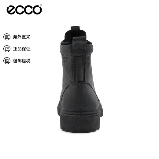 爱步（ECCO）男士工装靴马丁靴男靴 214714  02001黑色 41 