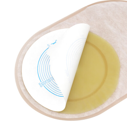 亨德利一件式大口径造口袋85mm大剪孔肛肠造瘘袋超大号大便袋1105 1105造口袋10片/盒【夹子封口】