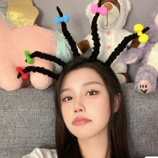 Jieyi Little Witch Mona Headband Cute and Funny Twisting Stick Braid Headband Hairpin Party Funny Hair Bundle 1 Little Witch Hairband Thick Style