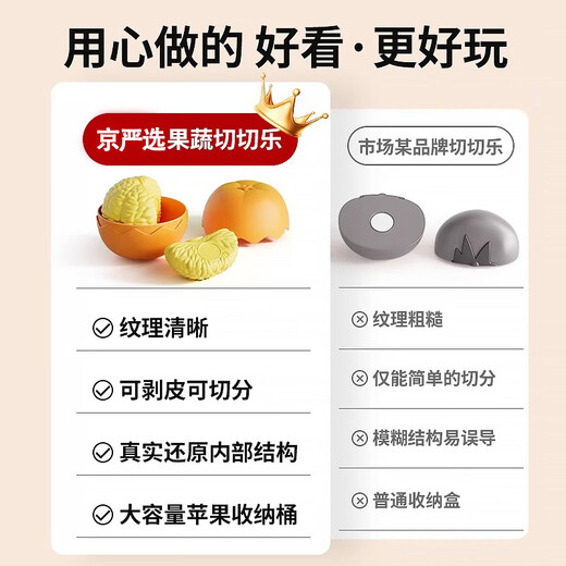 Beijing Yanxuan Children's Fruit Choke Lek Peeled Simulated Vegetable Kitchen House Toys 3-6 Birthday Gifts for Boys and Girls