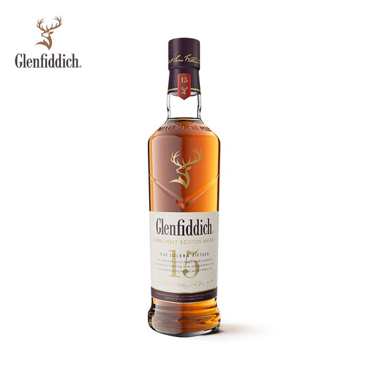格兰菲迪（GLENFIDDICH）核心系列15年单一麦芽威士忌洋酒礼盒700ml 两只装