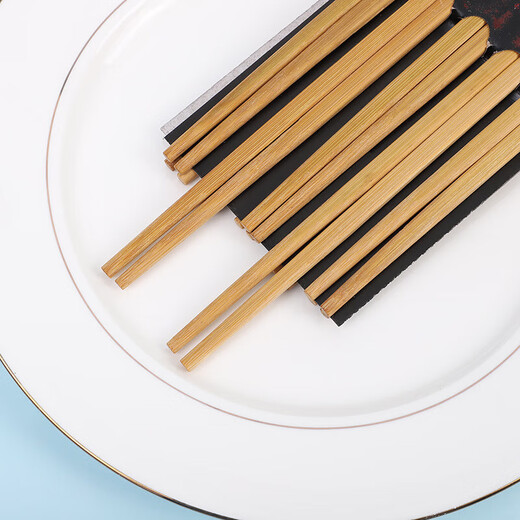 加长筷子捞面火锅筷油炸耐高温加粗炸油家用木筷 【五双装】加长火锅筷子