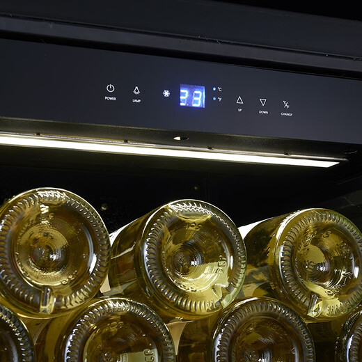 BAIKAILUN ultra-thin double-door double-temperature red wine cabinet air-cooled frost-free stainless steel wine cabinet office double-door constant temperature tea beverage integrated double-door living room household large-capacity refrigerator 1.6 meters dual-temperature red wine + ice bar glass style 51 bottles