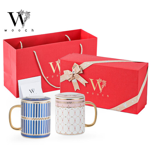 WOOCH Victoria cover cup gift box, high-value water cup, pair of mugs, housewarming, wedding and birthday souvenirs