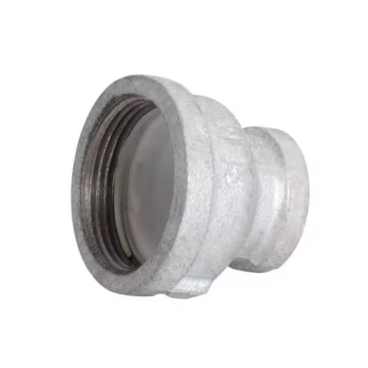 Jinniu Pipe Industry Galvanized Malleable Steel Reducing Direct Specifications DN65*40 Gray DN65*40 Galvanized Malleable Steel