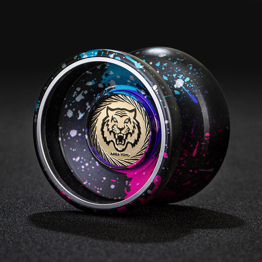 天智星悠悠球比赛专用成人炫酷专业高级yoyo睡眠超长花式铝合金属溜溜球 黑银_飞龙