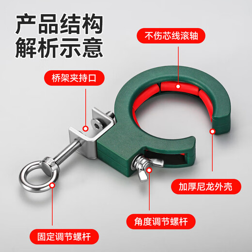 OSKV bridge cable pay-off auxiliary pulley threading ceiling ceiling garage integrated wiring accessories construction auxiliary cable pulling tool bridge cable pay-off auxiliary pulley blue 1 pack smooth and smooth suitable for multiple scenarios