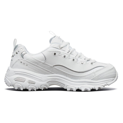 Skech casual shoes women's shoes autumn thick-soled dad shoes small white shoes flagship sneakers white / silver 11979-WSL 35